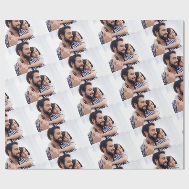 Personalized Upload Your Own Photo Custom Wrapping Paper (Flat)