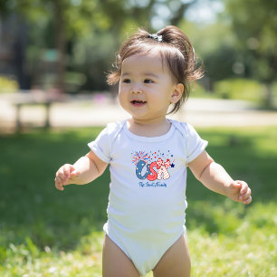 Personalized USA Baby Bodysuit