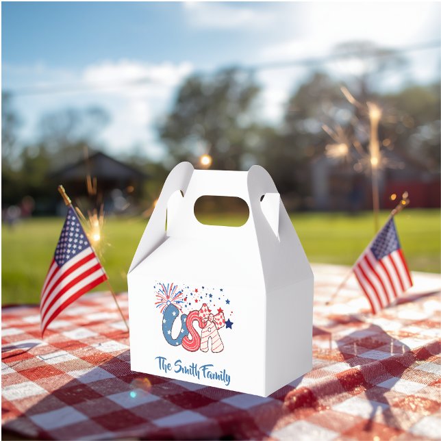 Personalized USA Favour Box (Creator Uploaded)