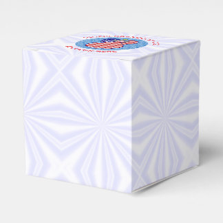 Personalized USA Flag Angel Grandma Classic Favor Box