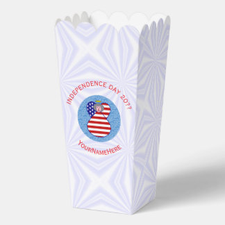 Personalized USA Flag Angel Grandma Popcorn Favor Box