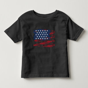 Personalized USA Flag Toddler T-shir T-shirt