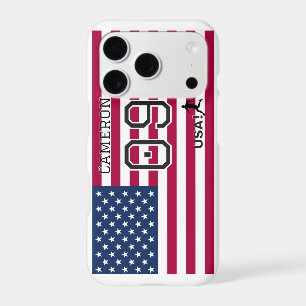 Personalized USA National Flag Soccer Graphic