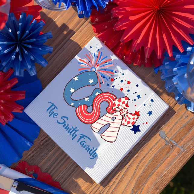 Personalized USA Paper Napkin (Creator Uploaded)