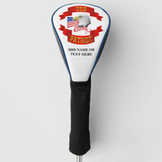Personalized USA Patriot Golf Driver Cover