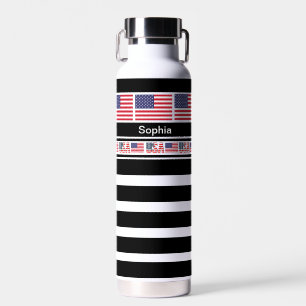 Personalized USA Patriotic Flag, United State Water Bottle