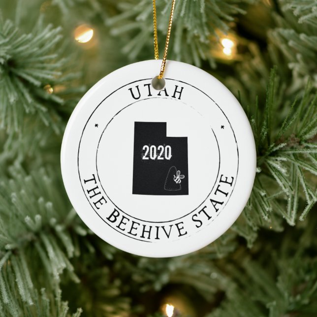 Personalized Utah Ornament (Tree)
