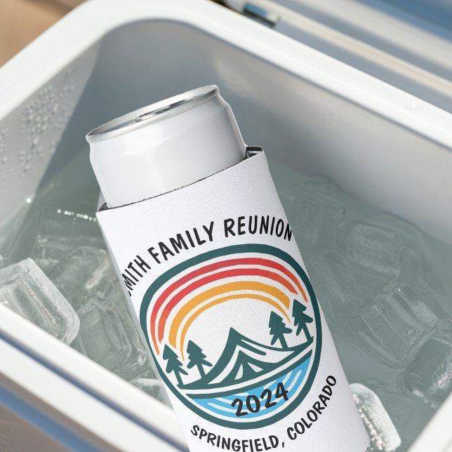 Personalized Vacation and Camping Seltzer Can Cooler (Creator Uploaded)