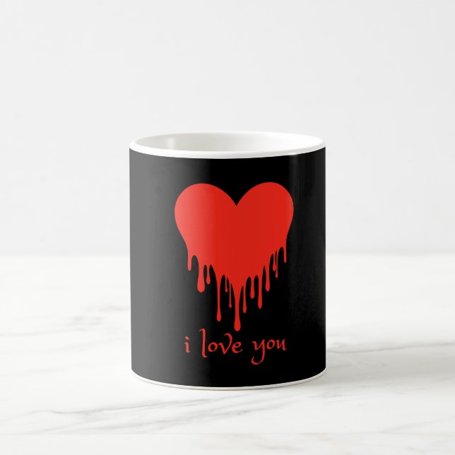 personalized valentine day  love crazy couple gift coffee mug (Center)
