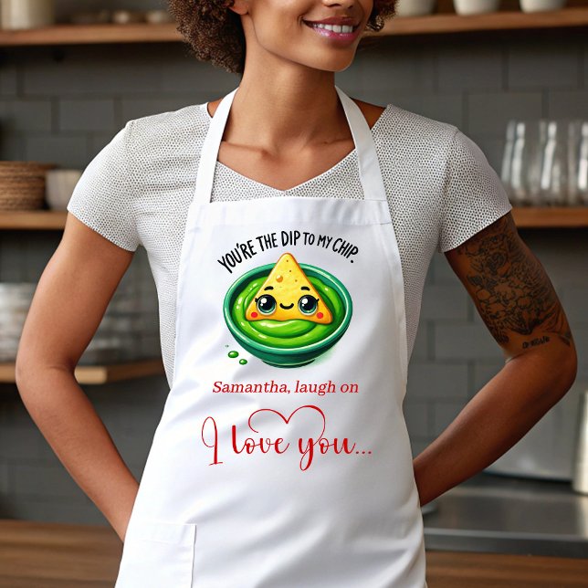 Personalized Valentine Gift Apron Cute Food Humor (Personalized Valentine Gift Apron Cute Food Humor)