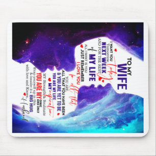 Personalized Valentine Gift For Wife From Husband Mouse Pad
