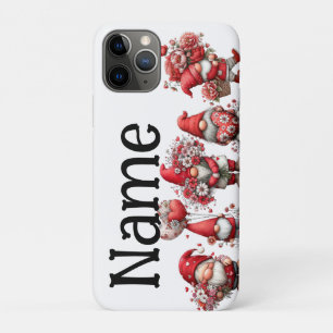 Personalized valentine gnomes iPhone 11 pro case