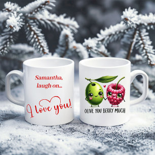 Personalized Valentine Mug Cute Food Love Quote