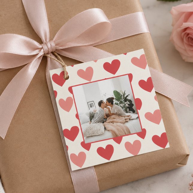 Personalized Valentine Photo Heart Favour Tags (Creator Uploaded)