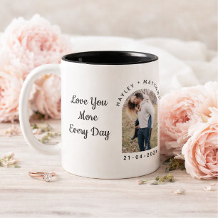 Personalized Valentine Photo Mug for Couples
