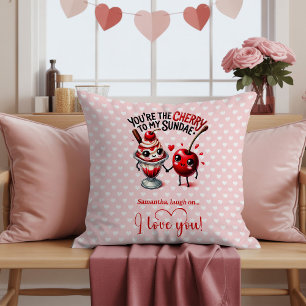 Personalized Valentine Pillow Food Humor