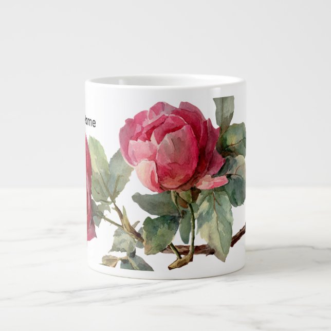 Personalized Valentine Rose Specialty Mug  (Devant)