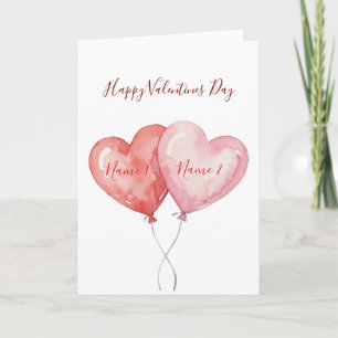 Personalized Valentine’s Day Card