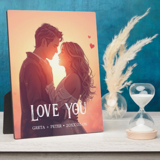 Personalized Valentine’s Day Gift Plaque (Side)