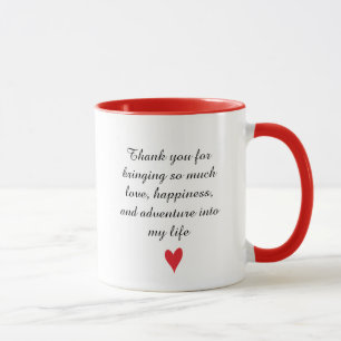 Personalized Valentine’s day heart patterned Mug