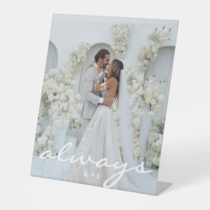 Personalized Valentine’s Day Romantic Photo Pedestal Sign