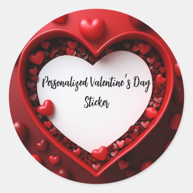 Personalized Valentine’s Day Sticker (Front)