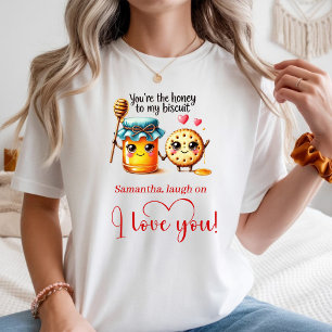 Personalized Valentine Women Tee Food Puns