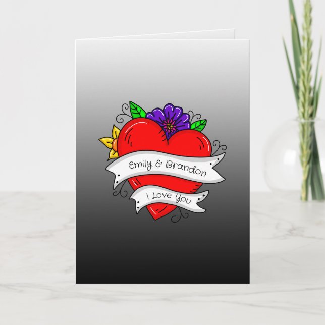 Personalized Valentine's Day    Card (Front)