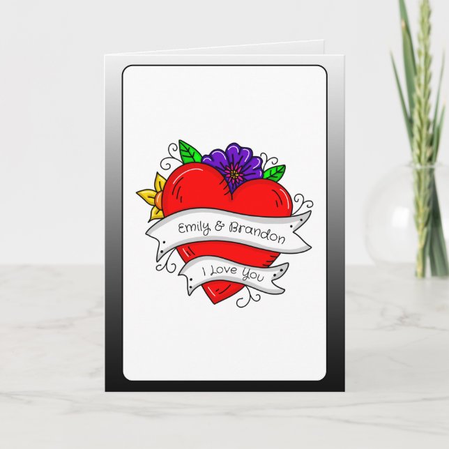 Personalized Valentine's Day    Card (Front)