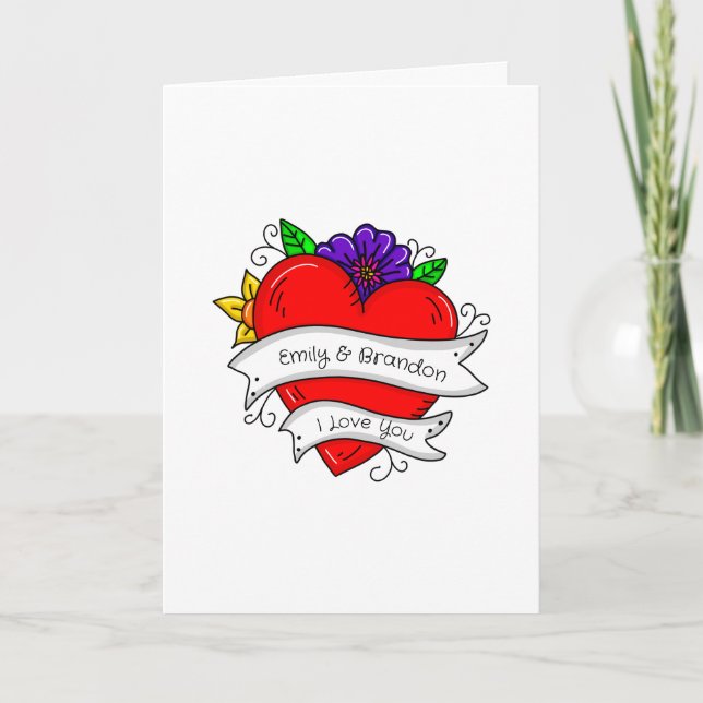 Personalized Valentine's Day    Card (Front)