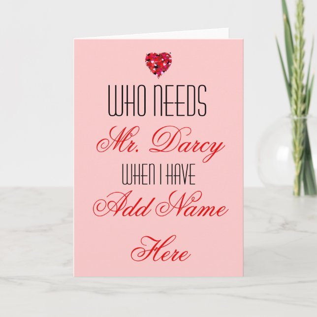 Personalized Valentine's Day Card for him Popular (Front)