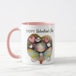 Personalized Valentine's Day Fairy Candle Gift Mug