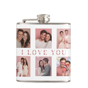 Personalized Valentine's Day Flask Custom Photos
