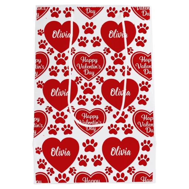 Personalized Valentine's Day Gift Bag  (Back)