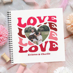 Personalized Valentine's Day Love Heart Photo Notebook