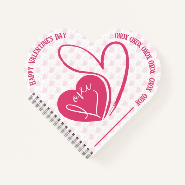 Personalized Valentine's Day Love Notebook (Front)