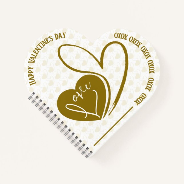 Personalized Valentine's Day Love Notebook (Front)