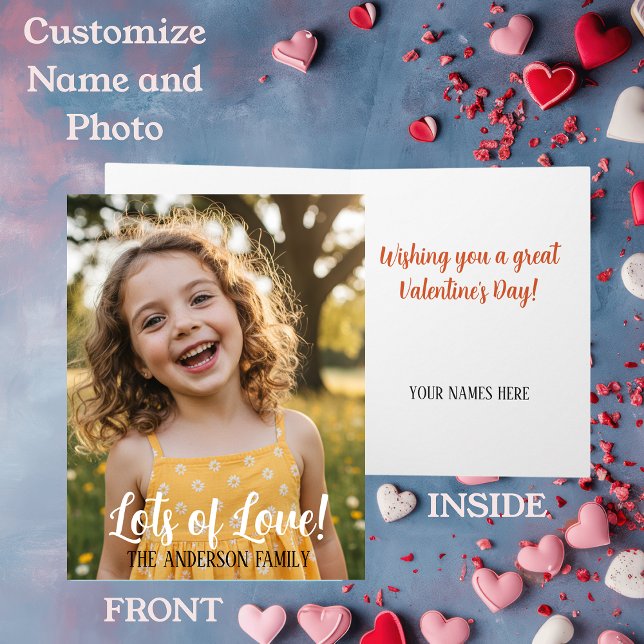 Personalized Valentines Day Photo  Card (Creator Uploaded)
