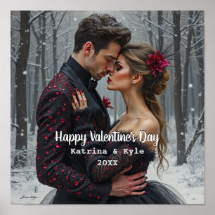Personalized Valentine's Day Photo & Name Poster