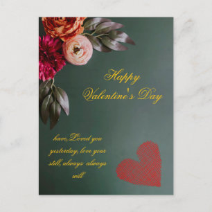 Personalized Valentine's Day Post Card 