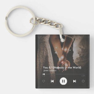  Personalized Valentine's Day Song Couple Photo  Keychain