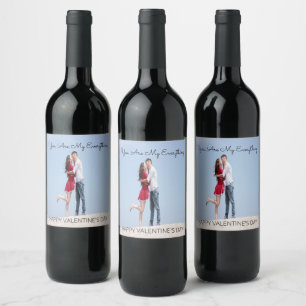 Personalized Valentine's Day Wine Bottle Label