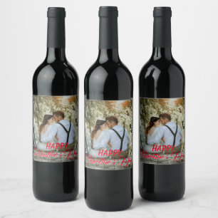 Personalized Valentine's Day Wine Label, Label