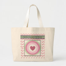 Personalized Valentines Tote Bag Template
