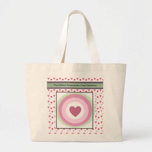 Personalized Valentines Tote Bag Template (Front)