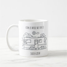 Personalized Van Life, Camper Van Couples Mug