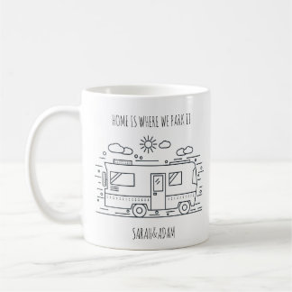 Personalized Van Life, Camper Van Couples Mug