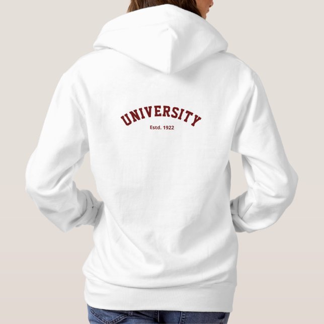 Personalized Varsity Hoodie (Back)