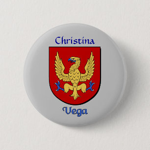 Personalized Vega Historical Shield 2 Inch Round Button