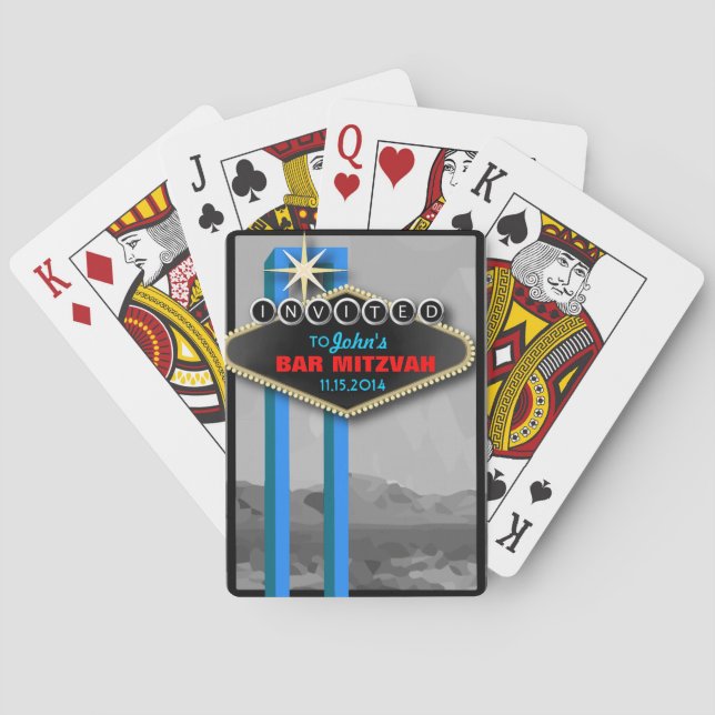 Personalized Vegas Playing Cards Event Favours (Back)